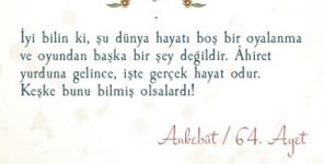 DÜNYANIN SONSUZA ORALI OLMAYIŞININ ORANI