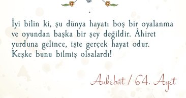 DÜNYANIN SONSUZA ORALI OLMAYIŞININ ORANI